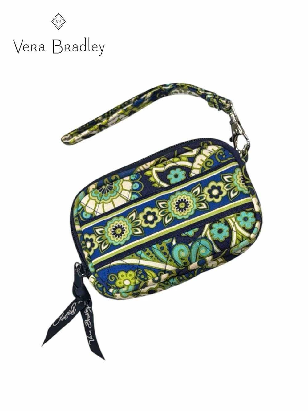 Vera Bradley Rhythm & Blues Zip Around Wristlet